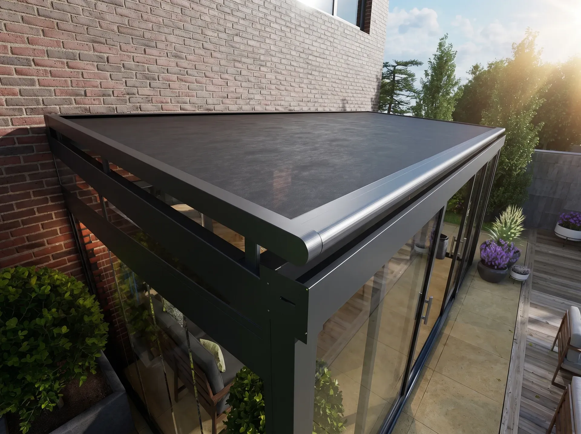 Zonwering van Villa Veranda